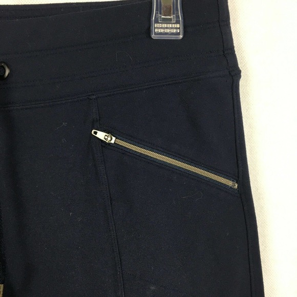 Athleta Pants Womens Sz S Blue Knit Cropped Athletic Yoga Casual Sweatpants - Picture 3 of 11